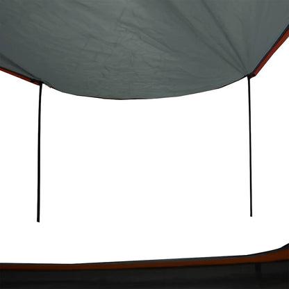 vidaXL Camping Tent 2-Person Grey and Orange Waterproof - 42897
