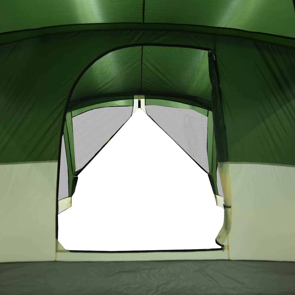 vidaXL Camping Tent with Porch 4-Person Green Waterproof - 42921