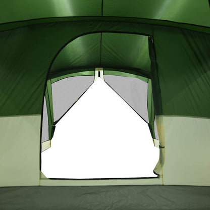 vidaXL Camping Tent with Porch 4-Person Green Waterproof - 42921