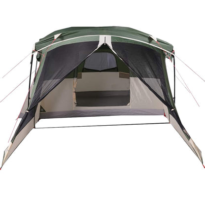 vidaXL Camping Tent with Porch 4-Person Green Waterproof - 42921