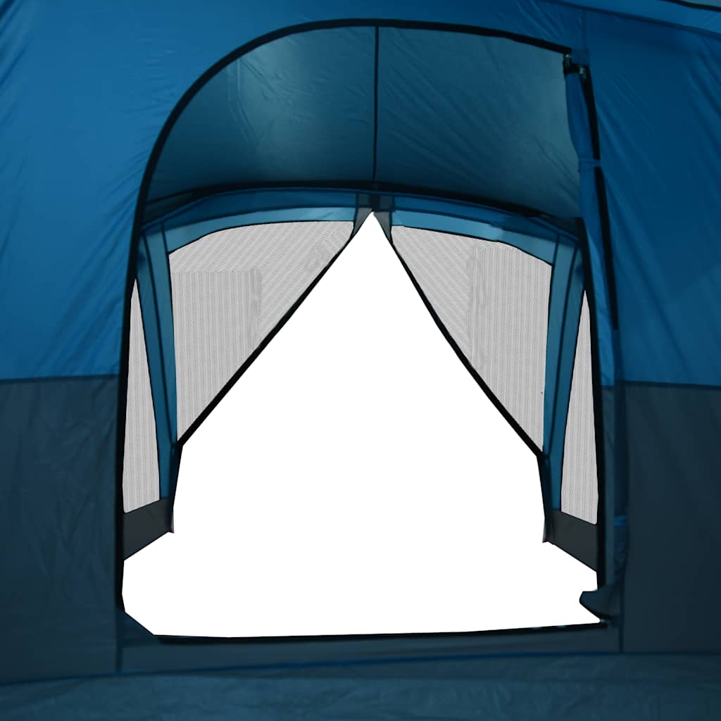 vidaXL Camping Tent with Porch 4-Person Blue Waterproof - 42926