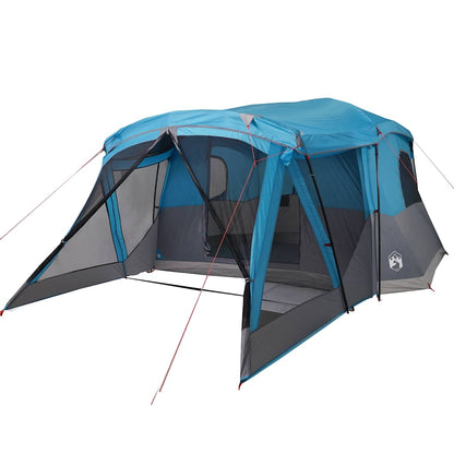 vidaXL Camping Tent with Porch 4-Person Blue Waterproof - 42926