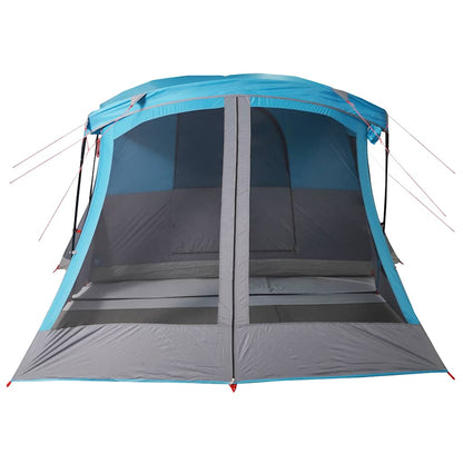 vidaXL Camping Tent with Porch 4-Person Blue Waterproof - 42926