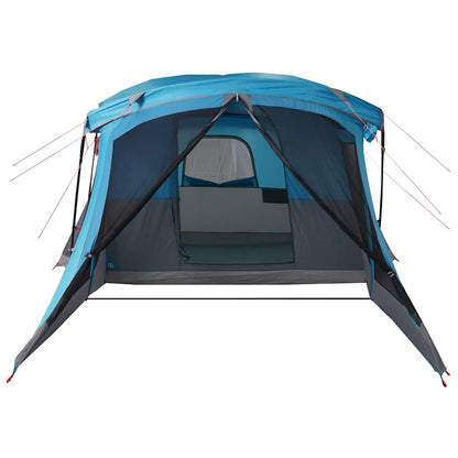 vidaXL Camping Tent with Porch 4-Person Blue Waterproof - 42926