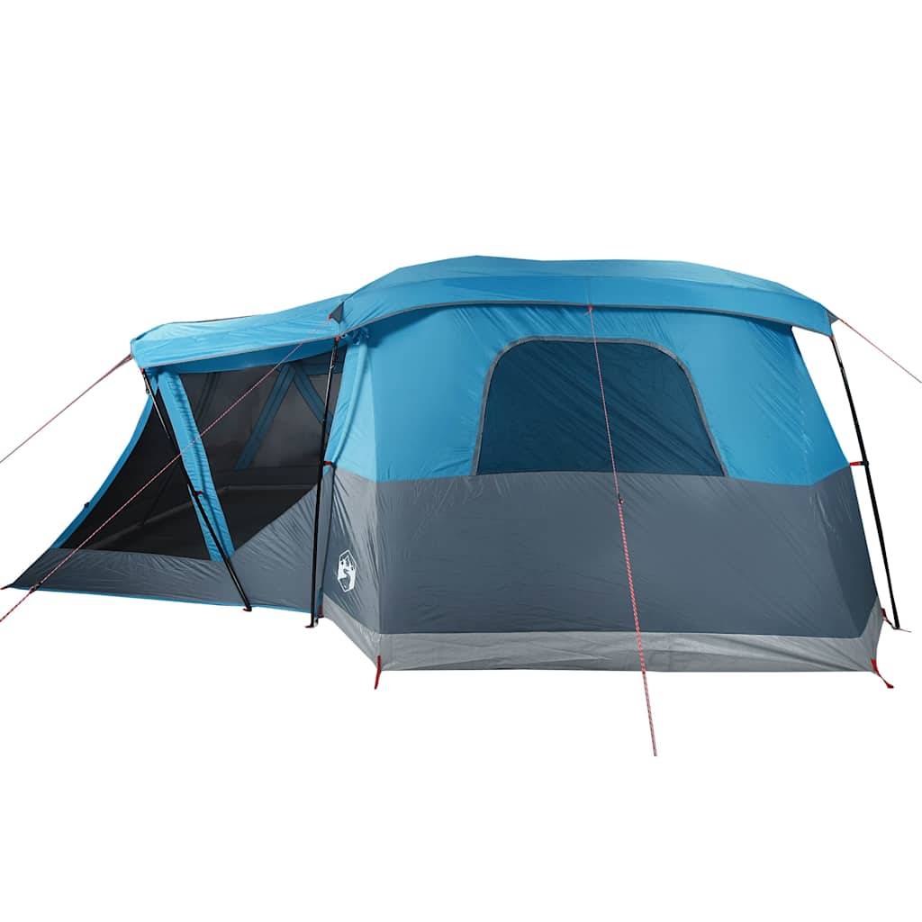 vidaXL Camping Tent with Porch 4-Person Blue Waterproof - 42926