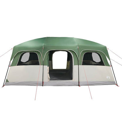 vidaXL Family Tent Cabin 10-Person Green Waterproof