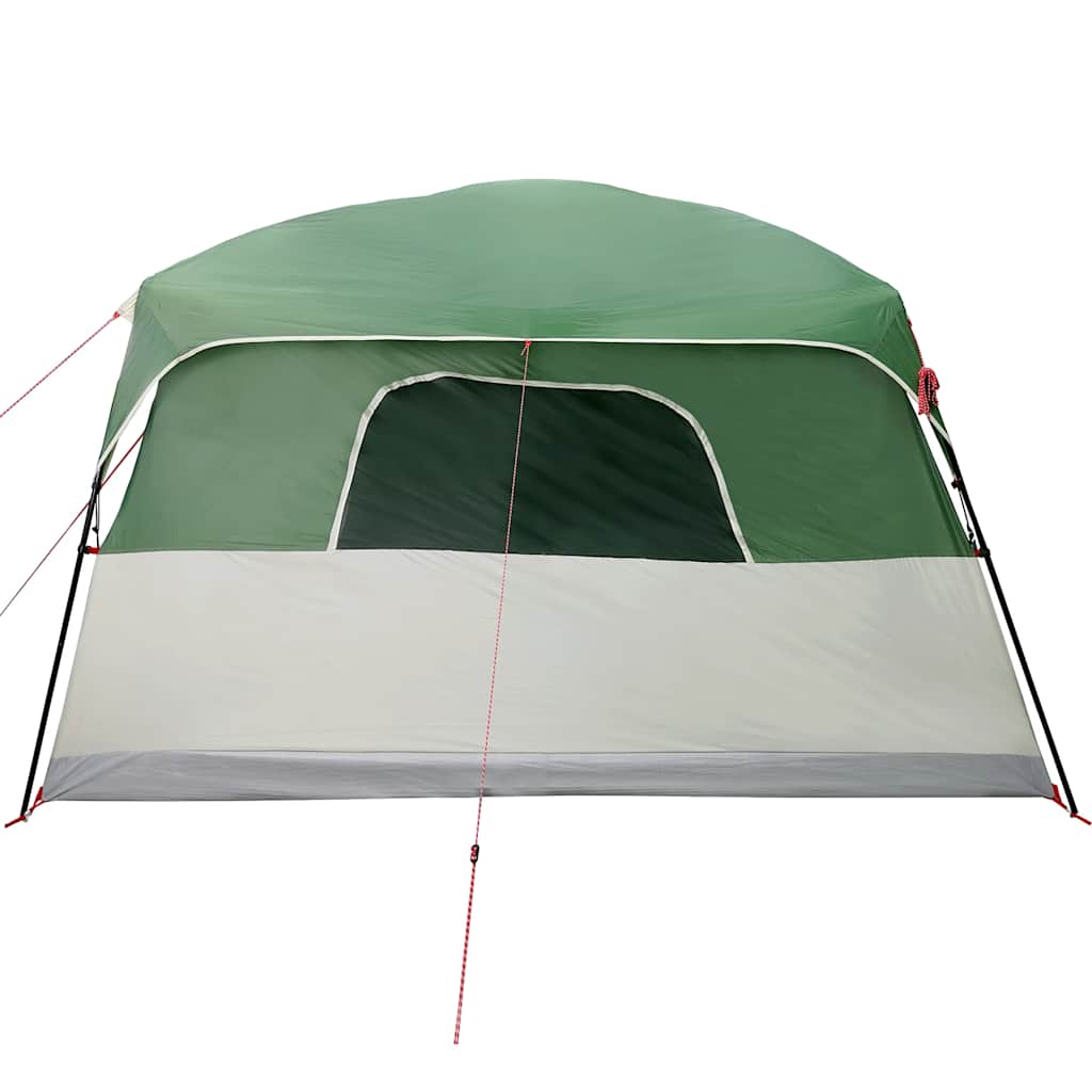 vidaXL Family Tent Cabin 10-Person Green Waterproof