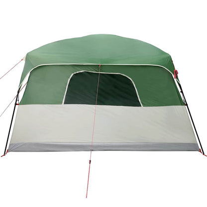 vidaXL Family Tent Cabin 10-Person Green Waterproof