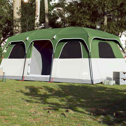 vidaXL Family Tent Cabin 10-Person Green Waterproof