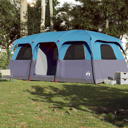 vidaXL Family Tent Cabin 10-Person Blue Waterproof