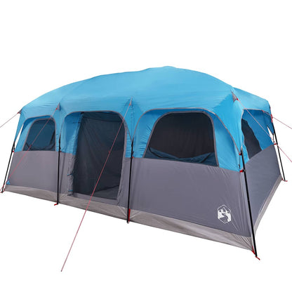 vidaXL Family Tent Cabin 10-Person Blue Waterproof