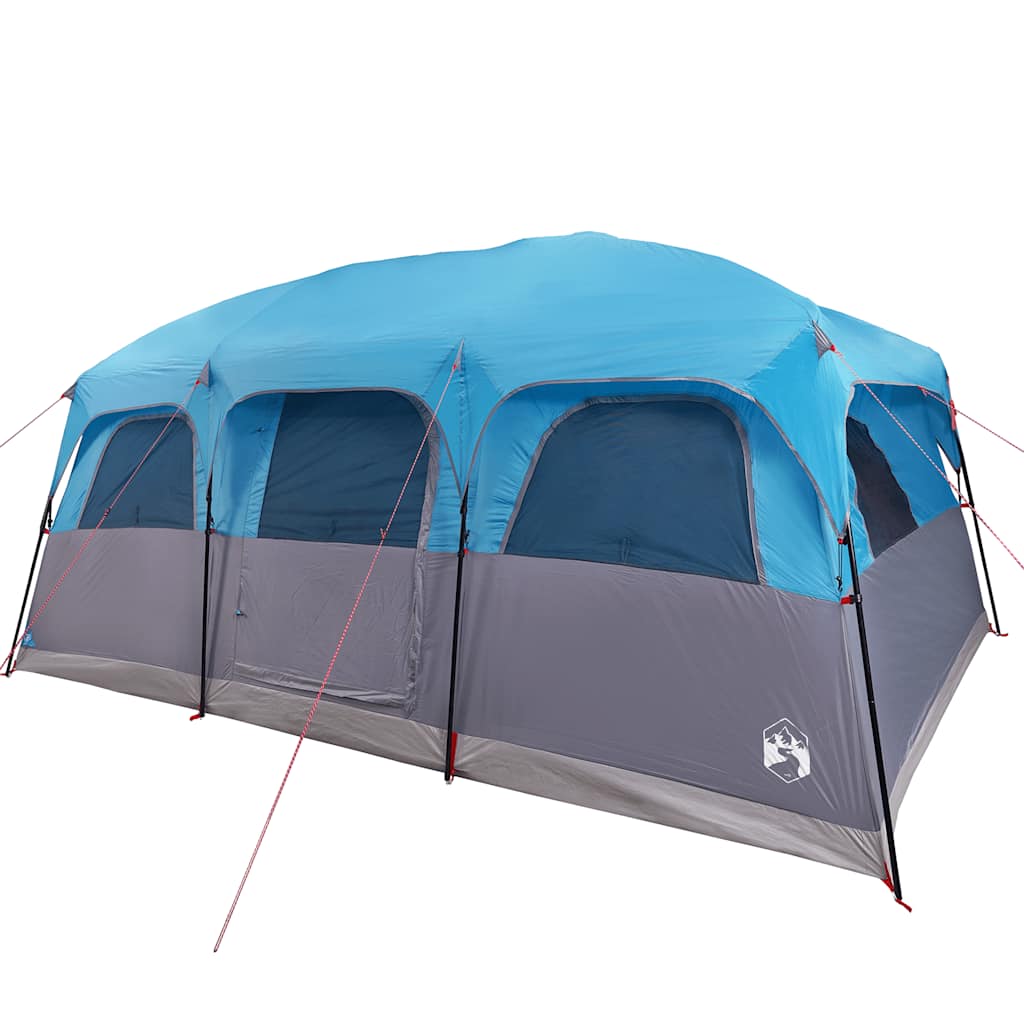 vidaXL Family Tent Cabin 10-Person Blue Waterproof