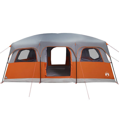 vidaXL Family Tent Cabin 10-Person Grey Waterproof