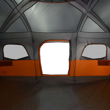 vidaXL Family Tent Cabin 10-Person Grey Waterproof
