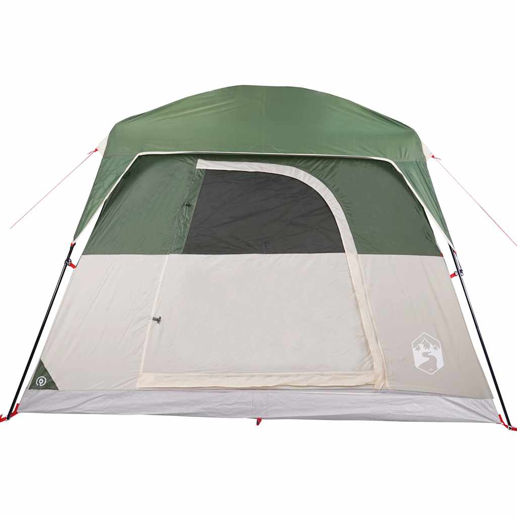 vidaXL Camping Tent Cabin 4-Person Green Waterproof - 42942
