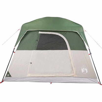 vidaXL Camping Tent Cabin 4-Person Green Waterproof - 42942