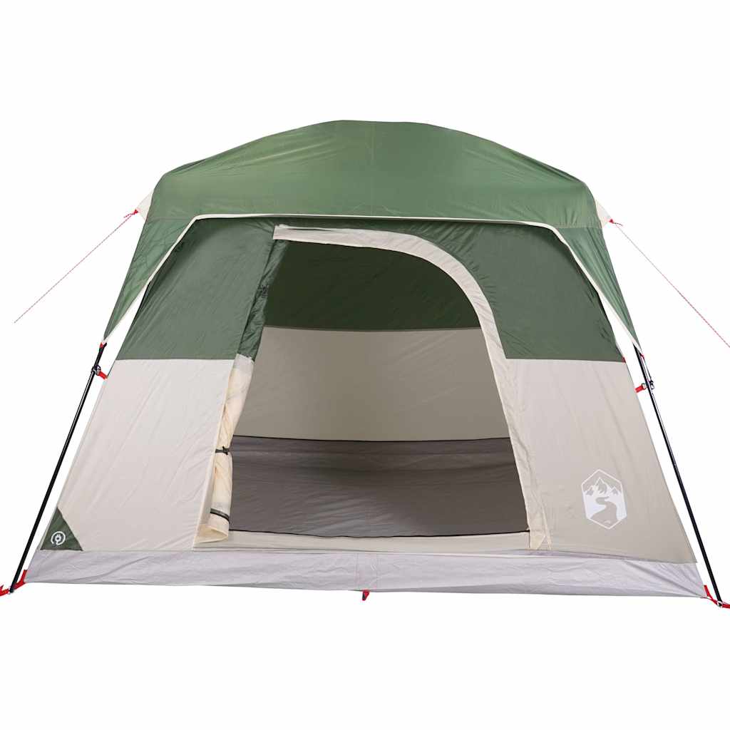 vidaXL Camping Tent Cabin 4-Person Green Waterproof - 42942