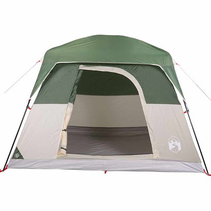 vidaXL Camping Tent Cabin 4-Person Green Waterproof - 42942
