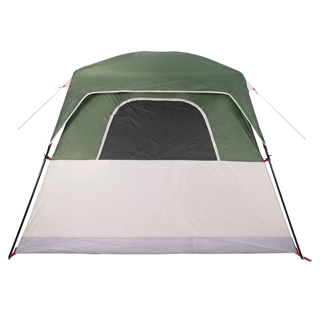 vidaXL Camping Tent Cabin 4-Person Green Waterproof - 42942