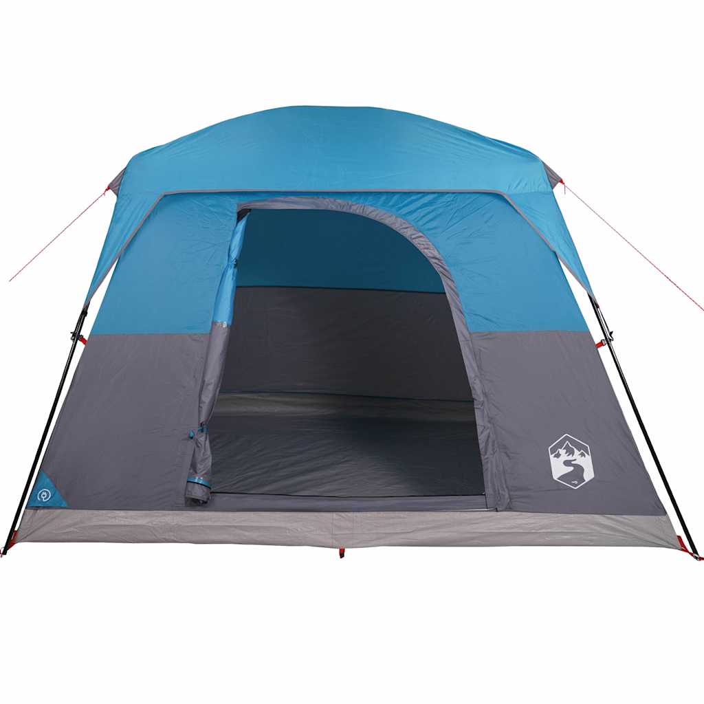vidaXL Camping Tent Cabin 4-Person Blue Waterproof - 42943