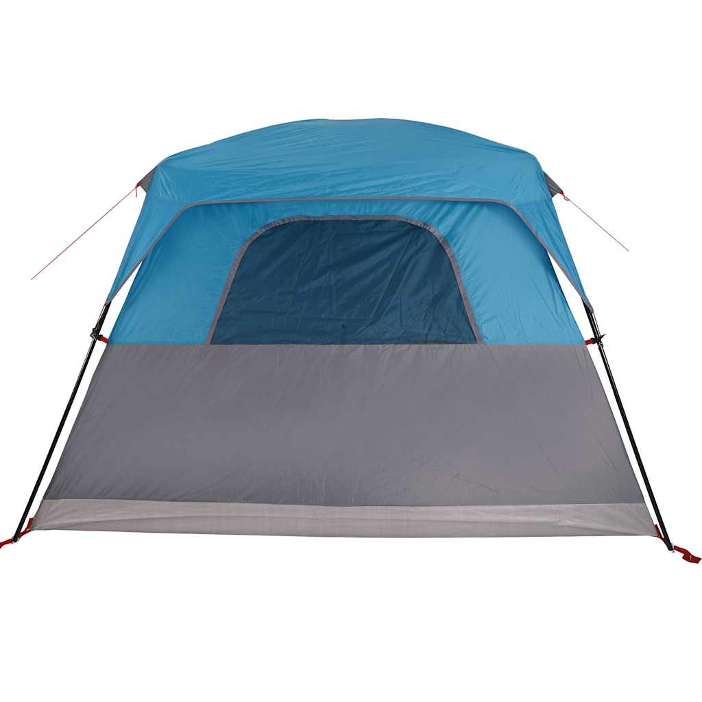 vidaXL Camping Tent Cabin 4-Person Blue Waterproof - 42943