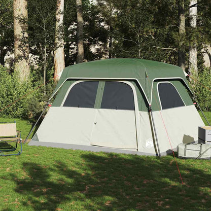 vidaXL Family Tent Cabin 6-Person Green Waterproof - 42957