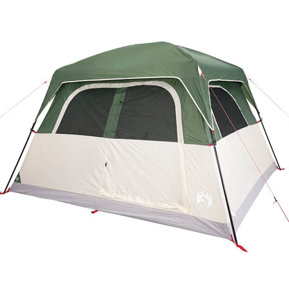 vidaXL Family Tent Cabin 6-Person Green Waterproof - 42957