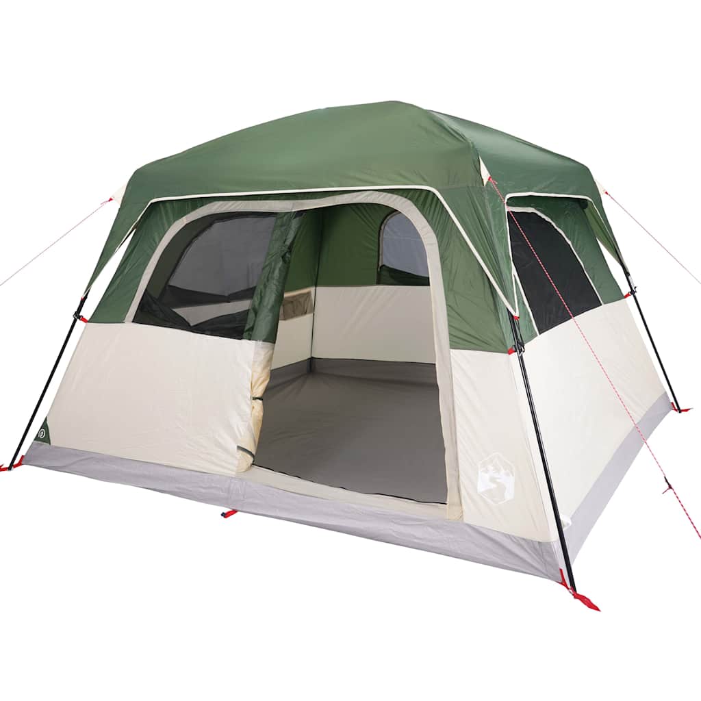 vidaXL Family Tent Cabin 6-Person Green Waterproof - 42957