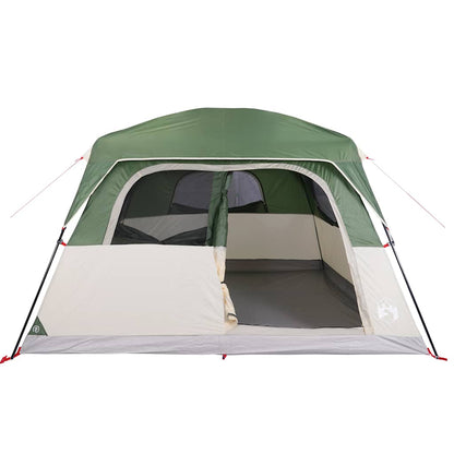 vidaXL Family Tent Cabin 6-Person Green Waterproof - 42957