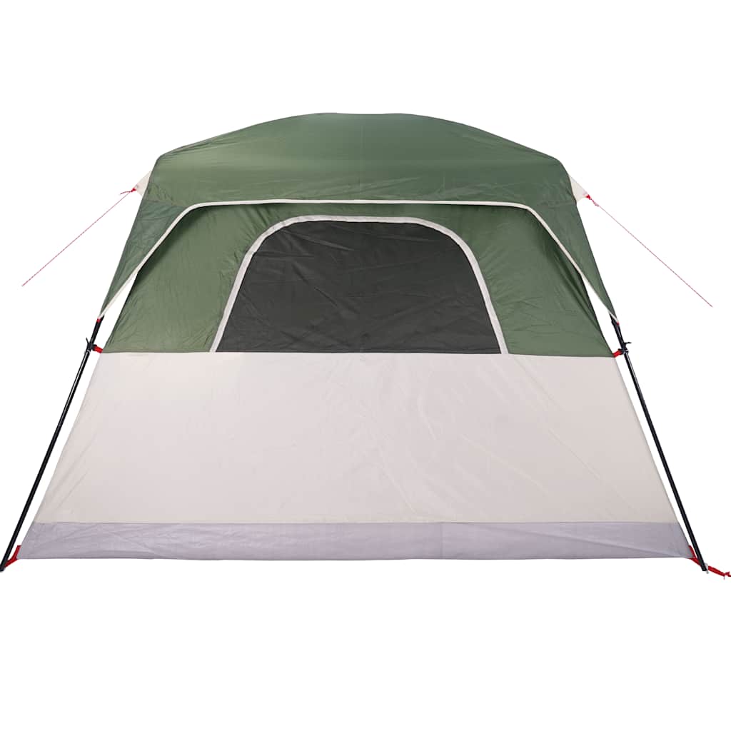 vidaXL Family Tent Cabin 6-Person Green Waterproof - 42957