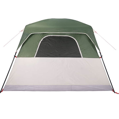 vidaXL Family Tent Cabin 6-Person Green Waterproof - 42957
