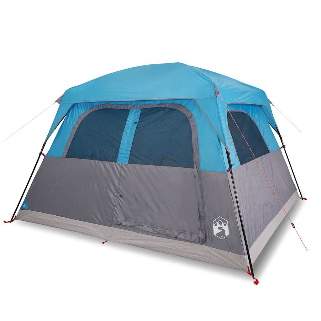 vidaXL Family Tent Cabin 6-Person Blue Waterproof - 42970