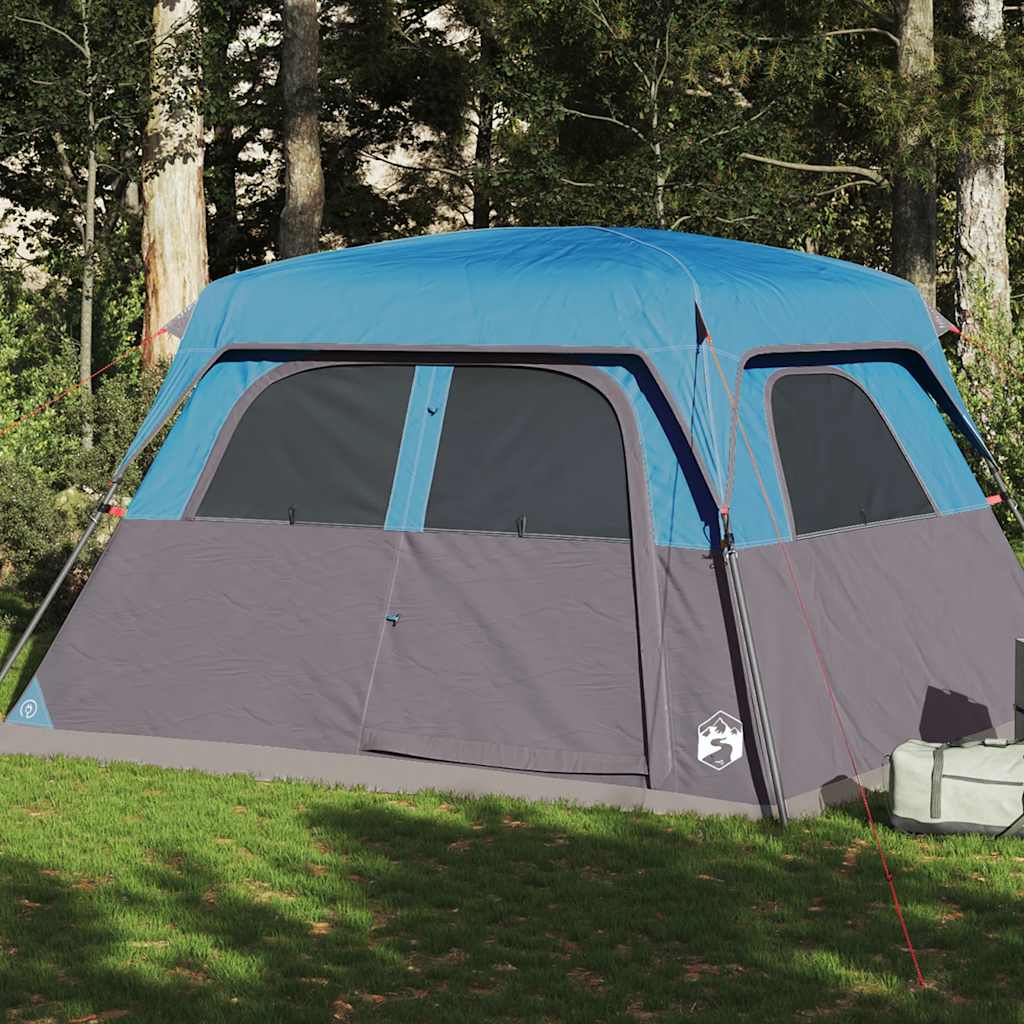 vidaXL Family Tent Cabin 6-Person Blue Waterproof - 42970