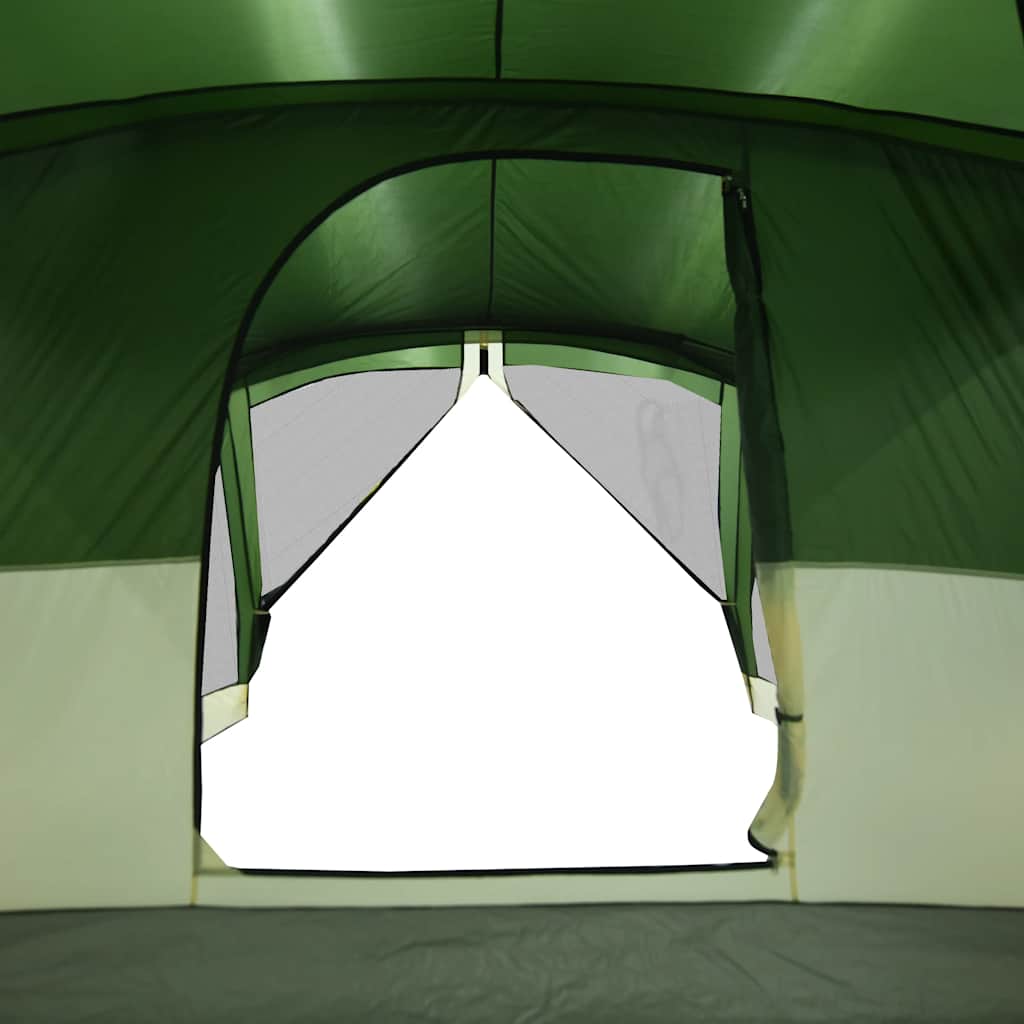 vidaXL Family Tent with Porch 6-Person Green Waterproof - 42980