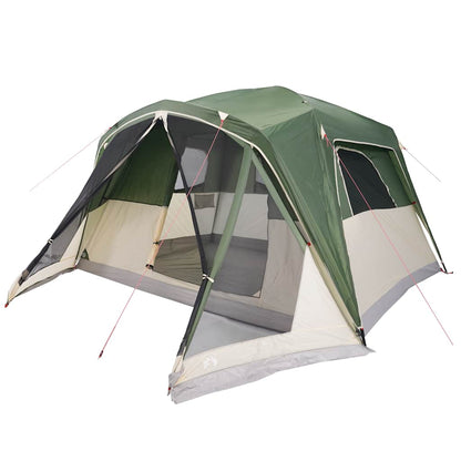 vidaXL Family Tent with Porch 6-Person Green Waterproof - 42980