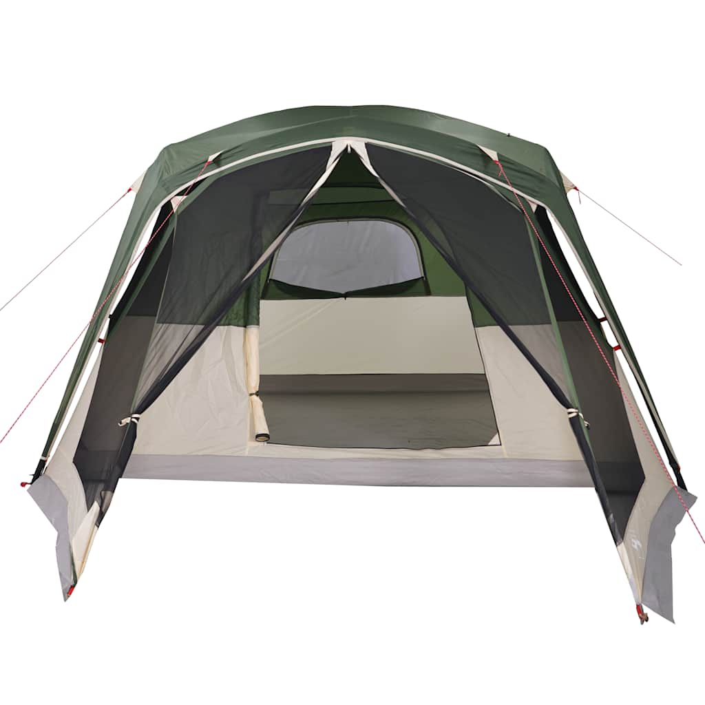 vidaXL Family Tent with Porch 6-Person Green Waterproof - 42980