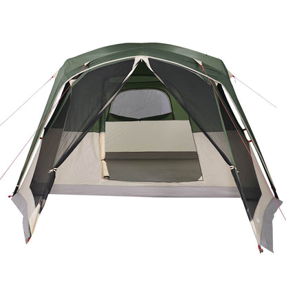 vidaXL Family Tent with Porch 6-Person Green Waterproof - 42980