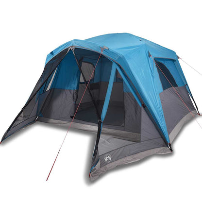 vidaXL Family Tent with Porch 6-Person Blue Waterproof - 42985