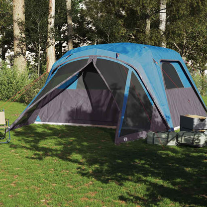 vidaXL Family Tent with Porch 6-Person Blue Waterproof - 42985