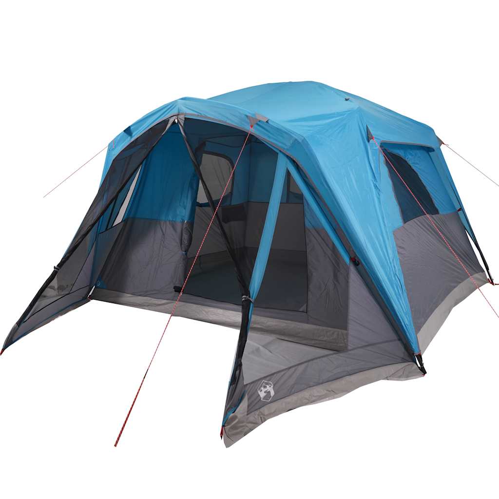 vidaXL Family Tent with Porch 6-Person Blue Waterproof - 42985