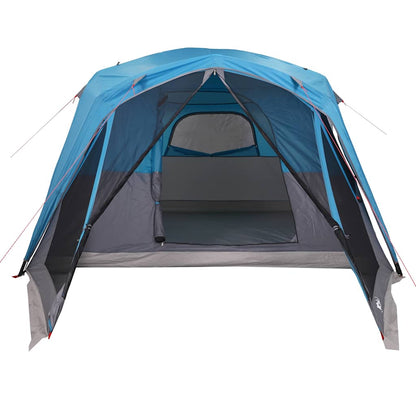 vidaXL Family Tent with Porch 6-Person Blue Waterproof - 42985