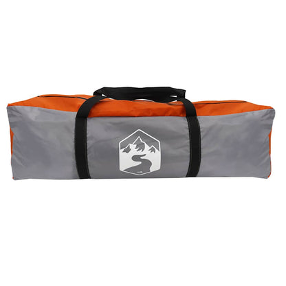 vidaXL Family Tent with Porch 6-Person Grey and Orange Waterproof - 42986