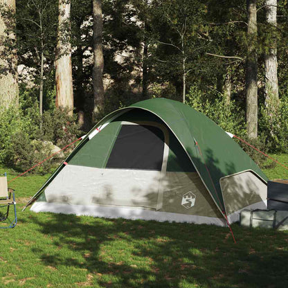 vidaXL Family Tent Dome 6-Person Green Waterproof - 270 x 210 x 145 cm
