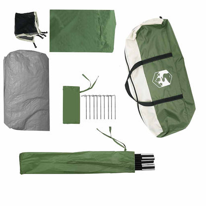 vidaXL Family Tent Dome 6-Person Green Waterproof - 270 x 210 x 145 cm