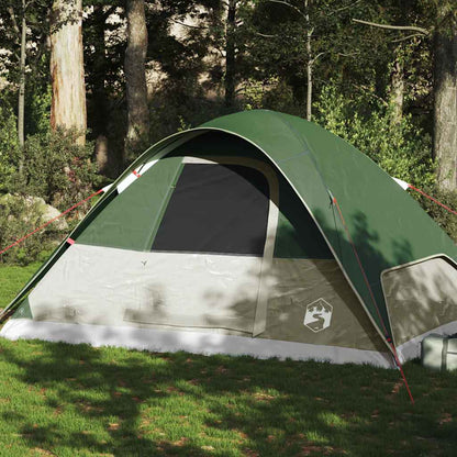 vidaXL Family Tent Dome 6-Person Green Waterproof - 270 x 210 x 145 cm