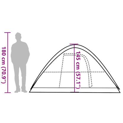 vidaXL Family Tent Dome 6-Person Blue Waterproof - 270 x 210 x 145 cm