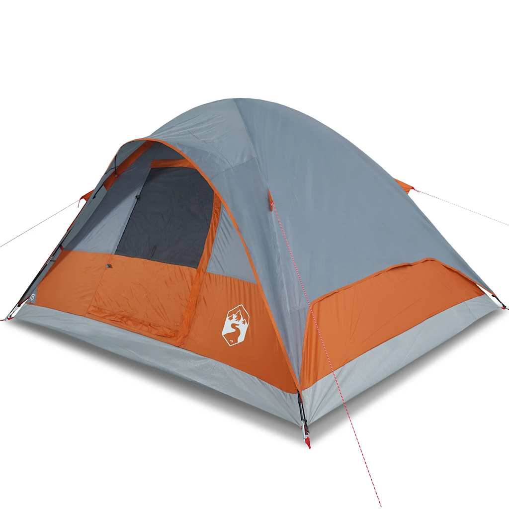 vidaXL Family Tent Dome 6-Person Orange Waterproof - 270 x 210 x 145 cm