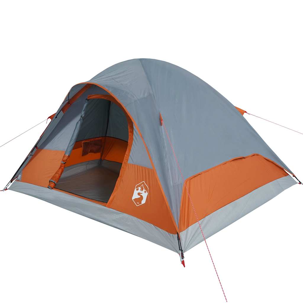 vidaXL Family Tent Dome 6-Person Orange Waterproof - 270 x 210 x 145 cm