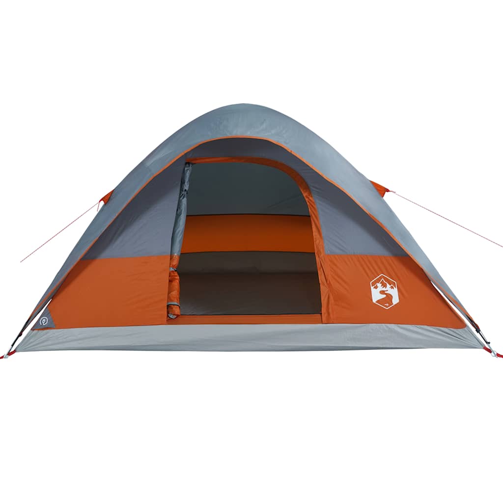 vidaXL Family Tent Dome 6-Person Orange Waterproof - 270 x 210 x 145 cm