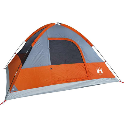 vidaXL Family Tent Dome 6-Person Orange Waterproof - 270 x 210 x 145 cm